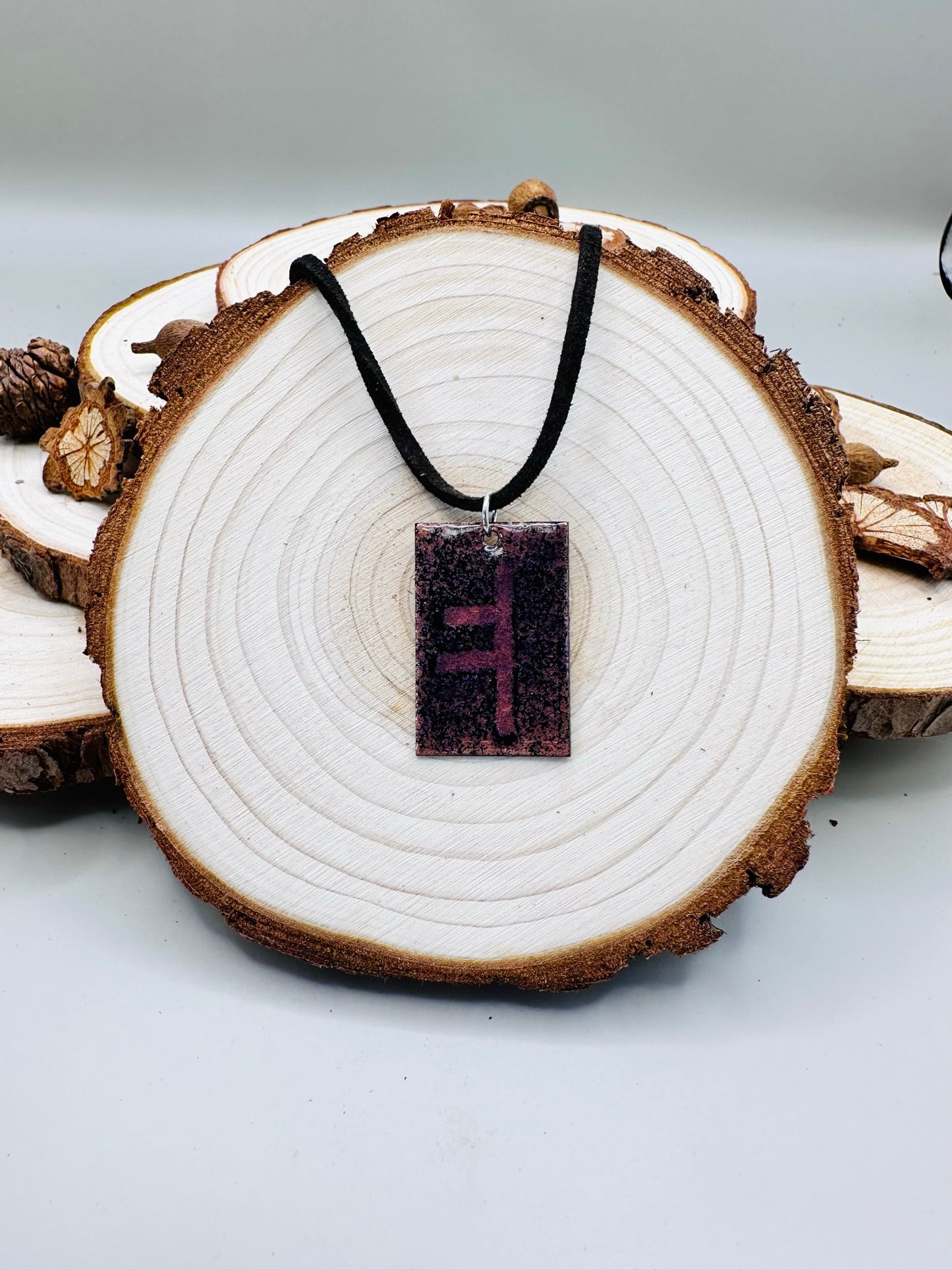 Alexandrite Ogham Celtic Astrology Pendant - June 10th to July 7th
